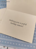 Vintage 2003 House Mouse Joyful Holiday Season Christmas Greeting Card, Unused