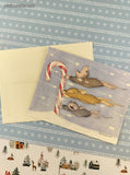 Vintage 2002 House Mouse Oh, Joyful Season! Christmas Greeting Card, Unused