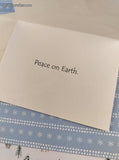 Vintage 2000 House Mouse Peace on Earth Christmas Greeting Card, Unused