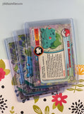 Vintage 1999 Topps 1st Edition Blue Label TV Animation Edition Bulbasaur Evolutions Non-Holo Pokemon Cards Set/3 - NM