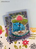 Vintage 1999 Topps 1st Edition Blue Label TV Animation Edition Bulbasaur Evolutions Non-Holo Pokemon Cards Set/3 - NM