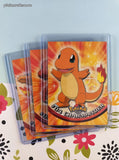 Vintage 1999 Topps 1st Edition Blue/Black Label TV Animation Edition Charmander Evolutions Non-Holo Pokemon Cards Set/3 - LP