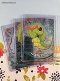 Vintage 1999 Topps 1st Edition Blue/Black Label TV Animation Edition Caterpie Evolutions Holographic Pokemon Cards Set/3 - VG