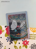Vintage 1999 Topps 1st Edition Blue/Black Label TV Animation Edition Caterpie Evolutions Holographic Pokemon Cards Set/3 - VG