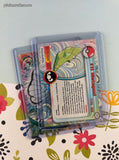 Vintage 1999 Topps 1st Edition Blue/Black Label TV Animation Edition Caterpie Evolutions Non-Holo Pokemon Cards Set/3 - NM