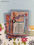 Vintage 1999 Topps 1st Edition Blue/Black Label TV Animation Edition Ekans Evolutions Non-Holo Pokemon Cards Set/2 - NM