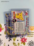 Vintage 1999 Topps 1st Edition Blue/Black Label TV Animation Edition Pikachu Evolutions Holographic Pokemon Cards Set/2 - LP