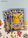 Vintage 1999 Topps 1st Edition Blue Label TV Animation Edition Pikachu Evolutions Non-Holo Pokemon Cards Set/2 - NM