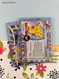 Vintage 1999 Topps 1st Edition Blue Label TV Animation Edition Pikachu Evolutions Non-Holo Pokemon Cards Set/2 - NM