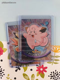 Vintage 1999 Topps 1st Edition Blue/Black Label TV Animation Edition Clefairy Evolutions Holographic Pokemon Cards Set/2 - NM