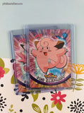 Vintage 1999 Topps 1st Edition Blue Label TV Animation Edition Clefairy Evolutions Non-Holo Pokemon Cards Set/2 - NM