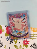 Vintage 1999 Topps 1st Edition Blue Label TV Animation Edition Clefairy Evolutions Non-Holo Pokemon Cards Set/2 - NM