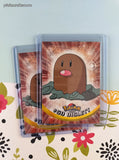 Vintage 1999 Topps 1st Edition Blue Label TV Animation Edition Diglett Evolutions Non-Holo Pokemon Cards Set/2 - NM