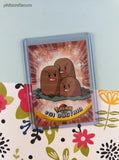 Vintage 1999 Topps 1st Edition Blue Label TV Animation Edition Diglett Evolutions Non-Holo Pokemon Cards Set/2 - NM