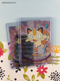 Vintage 1999 Topps 1st Edition Blue/Black Label TV Animation Edition Meowth Evolutions Holographic Pokemon Cards Set/2 - NM