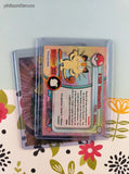 Vintage 1999 Topps 1st Edition Blue/Black Label TV Animation Edition Meowth Evolutions Holographic Pokemon Cards Set/2 - NM