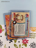 Vintage 1999 Topps 1st Edition Blue Label TV Animation Edition Growlithe Evolutions Non-Holo Pokemon Cards Set/2 - NM