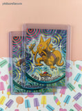 Vintage 1999 Topps 1st Edition Blue Label TV Animation Edition Abra Evolutions Non-Holo Pokemon Cards Set/3 - NM
