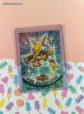 Vintage 1999 Topps 1st Edition Blue Label TV Animation Edition Abra Evolutions Non-Holo Pokemon Cards Set/3 - NM