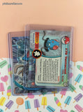 Vintage 1999 Topps 1st Edition Blue Label TV Animation Edition Tentacool Evolutions Non-Holo Pokemon Cards Set/2 - NM