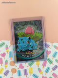 Vintage 1998 Topps 1st Edition Blue Label TV Animation Edition #02 Ivysaur Holographic Pokemon Card - NM