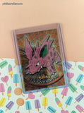 Vintage 1998 Topps Black Label TV Animation Edition #33 Nidorino Holographic Pokemon Card - NM