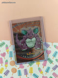 Vintage 1998 Topps 1st Edition Blue Label TV Animation Edition #34 Nidoking Holographic Pokemon Card - NM