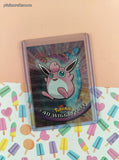 Vintage 1998 Topps 1st Edition Blue Label TV Animation Edition #40 Wigglytuff Holographic Pokemon Card - NM