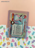 Vintage 1998 Topps 1st Edition Blue Label TV Animation Edition #40 Wigglytuff Holographic Pokemon Card - NM