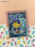 Vintage 1998 Topps 1st Edition Blue Label TV Animation Edition #08 Wartortle Non-Holo Pokemon Card - NM
