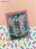 Vintage 1998 Topps 1st Edition Blue Label TV Animation Edition #49 Venomoth Non-Holo Pokemon Card - NM