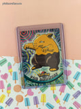 Vintage 1998 Topps 1st Edition Blue Label TV Animation Edition #96 Drowzee Non-Holo Pokemon Card - NM