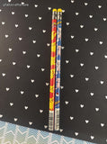 Vintage Pokemon Gotta Catch 'em All Unsharpened Blue/Red Pencils, Mewtwo/Pikachu, Set/2