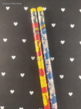 Vintage Pokemon Gotta Catch 'em All Unsharpened Blue/Red Pencils, Mewtwo/Pikachu, Set/2