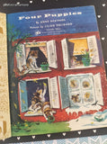 Vintage 1976 Little Golden Book: Four Puppies Hardcover
