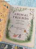 Vintage 1953 1st Printing Little Golden Book: Animal Friends Hardcover