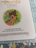 Vintage 1993 Little Golden Book: Walt Disney's Bambi Hardcover