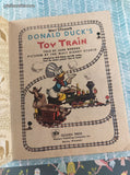 Vintage 1974 Little Golden Book: Walt Disney's Donald Duck's Toy Train Hardcover