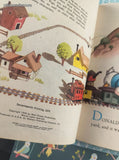 Vintage 1974 Little Golden Book: Walt Disney's Donald Duck's Toy Train Hardcover