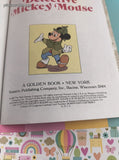 Vintage 1985 Little Golden Book: Walt Disney's Detective Mickey Mouse Hardcover