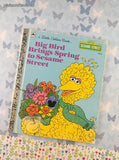 Vintage 1991 Little Golden Book: Big Bird Brings Spring to Sesame Street Hardcover