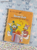 Vintage 1993 Little Golden Book: Donald Duck, Some Ducks Have All the Luck Hardcover