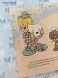 Vintage 1993 Little Golden Book: Precious Moments Put On a Happy Face! Hardcover