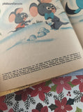 Vintage 1960 1st Printing Little Golden Book: Huckleberry Hound and the Christmas Sleigh Hardcover