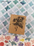 Vintage 1985 PSX E-742 Magical Faerie Fairy Wooden Block/Rubber Stamp