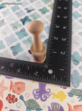 Vintage Hampton Arts Classy Classics Mara-Mi Miniature Wooden Block/Rubber Stamp, CLEAN