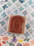 Vintage 1996 Stampin' Up! "Get Well Soon" Wooden Block/Rubber Stamp