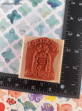 Vintage 1996 Stampin' Up! "Get Well Soon" Wooden Block/Rubber Stamp