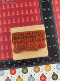Vintage Stampin' Up! Christmas Season's Greetings Wooden Block/Rubber Stamp