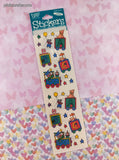 Vintage Frances Meyer FMI ABC Train Stickers, 2 Sheets New & Sealed